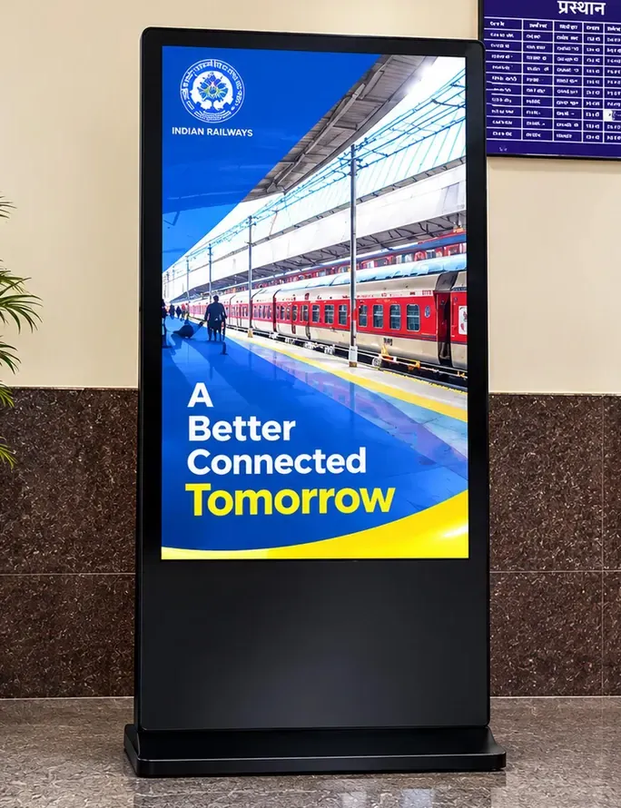 Dnexus standee at Bareilly Jn. station