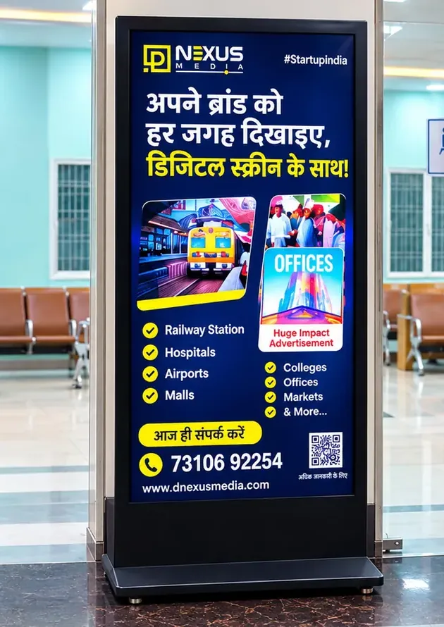 Dnexus standee at Kathgodam station